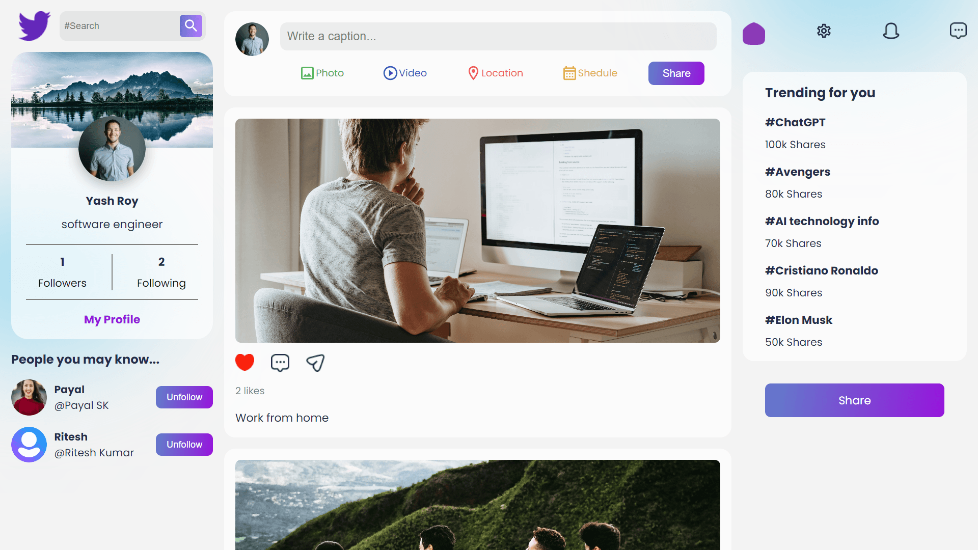 QueMates Social Platform screenshot 1